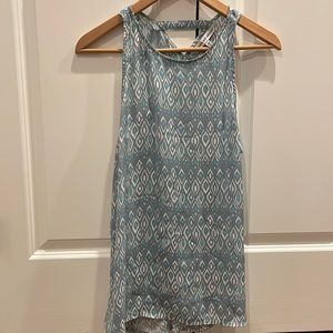 Pretty blue colored tank top